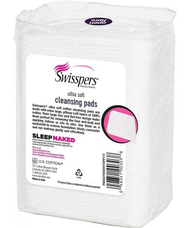Buy Swisspers Premium Ultra Soft Facial Cleansing Cotton Pads - 50 ea (Pack of 10) | Best International Shipping - Buy Online on GoSupps.com