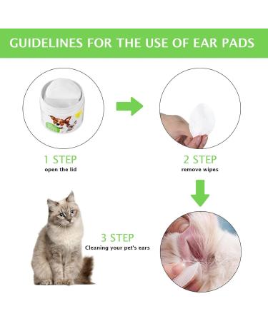 Ear Cleaning Pads for Dogs - 100 Cleansing Pads for Pets - Safe and Effective Pads for Cleaning Teeth Eyes & Ears Ear Cleaning Pads for Stop Ear Itching. - Buy Online on GoSupps.com