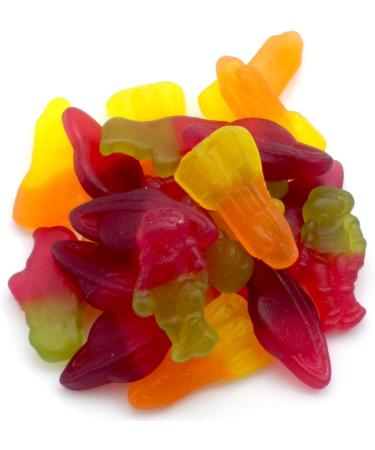 Kingsway Vegan Space Mix Sweets - 3kg Fruit Flavour Gummy Candy (1x 3kg Bag) - Buy Online on GoSupps.com