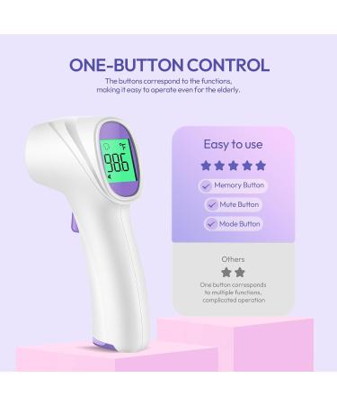 Buy No-Touch Forehead Thermometer for Adults Kids & Babies - Instant Reading Fever Alarm LCD Display - Fast International Shipping - Buy Online on GoSupps.com