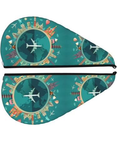 Super Absorbent Microfiber Hair Towel Wrap for Women - Quick Dry Coral Velvet Cap for Long Curly & Thick Hair - Buy Online on GoSupps.com