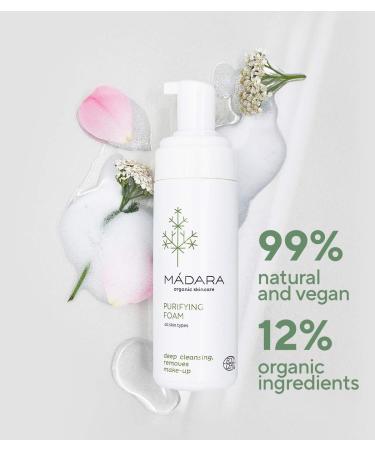 M DARA Organic Skincare | Purifying Foam 150 ml Moisturising formula with Northern Yarrow extract Gentle foaming cleanser Removes makeup and impurities COSMOS Organic certified. - Buy Online on GoSupps.com
