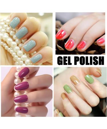 Vishine 6Pcs Soak Off LED UV Gel Nail Polish Varnish Nail Art Starter Kit Beauty Manicure Collection Set C010 6pcs C010 - Buy Online on GoSupps.com