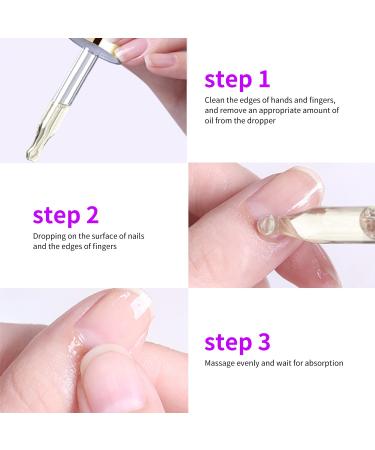 Organic Nail Cuticle Oil 15ml - Vitamin E & B Jojoba Oil Moisturizes & Repairs Dry Rough Cuticles Dropper Design Premium Nail Care Lavender Scent flavor - Buy Online on GoSupps.com
