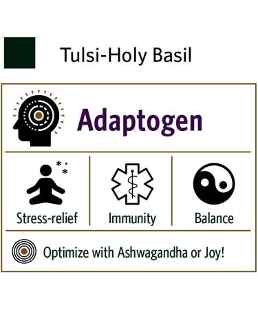 Organic India Tulsi Herbal Supplement - Holy Basil for Immune Support, Stress Relief, Vegan & USDA Organic - 180 Capsules - Buy Online on GoSupps.com