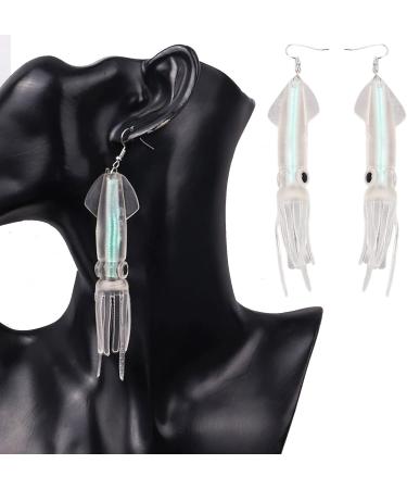 Feylie Inkfish Earrings - Y2K Style Simulation Inkfish-Drop Dangling Earrings for Women & Girls | Perfect Party Gift | Durable ABS Material - Buy Online on GoSupps.com