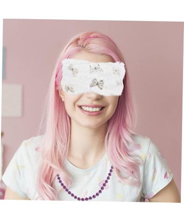 Gatuida Elastic Eye Covers - 12 Pcs Plush White Eye Masks for Travel Sleep & Protection | Soft Safety Eye Shades - Buy Online on GoSupps.com