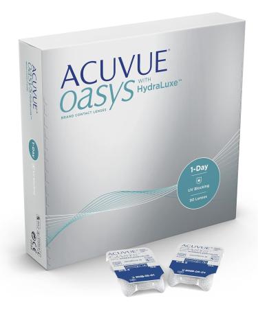 Buy Acuvue Oasys 1-Day Daily Contact Lenses - Reduce Dry Eyes UV Protection Comfortable Fit - 90 Pack -5.0 DPT BC 8.5 - Buy Online on GoSupps.com