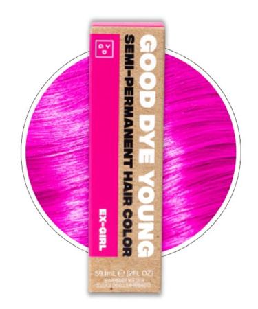 Good Dye Young Streaks and Strands Semi Permanent Hair Dye (Ex-Girl Pink)   UV Protective Temporary Hair Color Lasts 15-24+ Washes   Conditioning Pink Hair Dye   PPD free Hair Dye - Cruelty-Free & Vegan Hair Dye