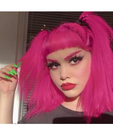 MANIC PANIC Hot Hot Pink Hair Dye 4oz - Vegan Semi Permanent Neon Pink Hair Color - Blacklight Reactive - PPD & Ammonia Free - Buy Online on GoSupps.com