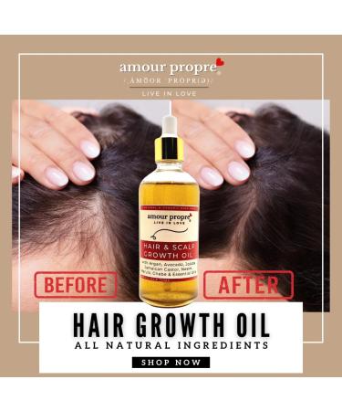 Amour Propre Hair Growth Oil 7 Oil Blend for Stronger Longer Curls with Avocado Jamaican Castor Argan & Jojoba Oil - Buy Online on GoSupps.com