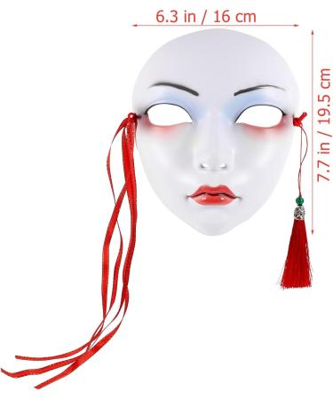 Alipis Japanese Kabuki Kitsune Full Face Masquerade Mask | Carnival Mardi Gras & Cosplay Costume Accessories - Buy Online on GoSupps.com