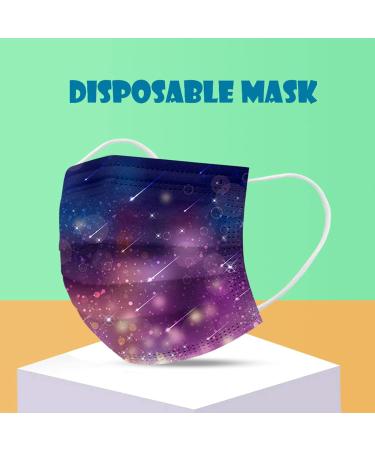 50PCS Kids Disposable Childrens Cartoon Colors Printing 3Ply Protective Breathable Comfortable Anti Dust Face Bandanas for Child Boys Girls Outdoor School (A-001) - Buy Online on GoSupps.com