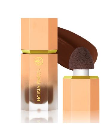 YOUNG VISION Soft Liquid Cream Contour & Glow Bronzer - Lightweight Long-Wearing and Blendable DARK-Contour 0.17 Fl Oz (Pack of 1)
