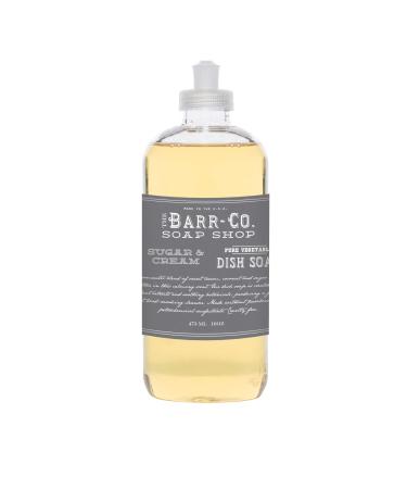 Barr Co 16oz Soothing Powerful Pure Vegetable Gentle Dish Soap Collection (Sugar & Cream)