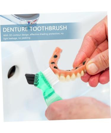 Minkissy 20 Soft Prosthesis Brushes - Double-Sided Mini Toothbrush Set (5 Colors) for Effective Denture Care - Buy Online on GoSupps.com