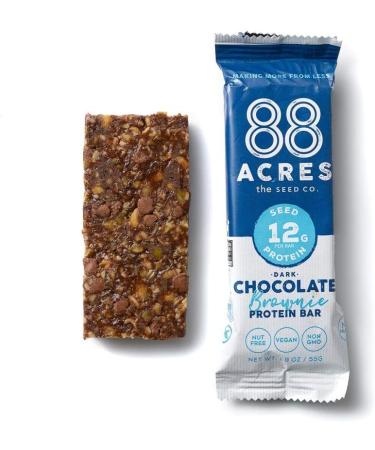 88 Acres Dark Chocolate Brownie Seed Protein Bar 9 Count 1.9 OZ - Buy Online on GoSupps.com