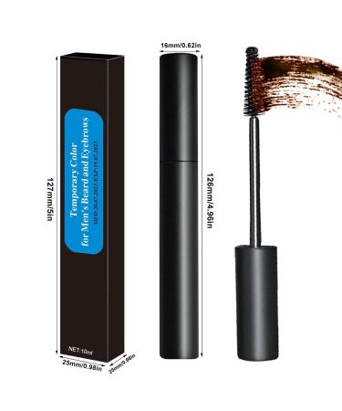 Men's Eyebrow Cream - Waterproof & Durable 8.5g with Brush Easy Filling in Dark Brown - Buy Online on GoSupps.com