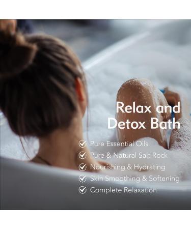 Pure Naturals Organic Himalayan Bath Soak Salt with Lavender Oil - Relaxation & Stress Relief for Body & Foot - Gift for Women & Men - Buy Online on GoSupps.com