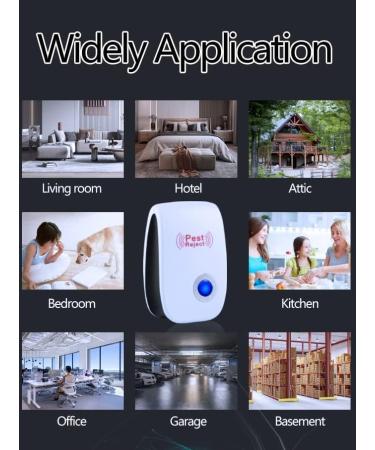 Ultrasonic Pest Repellent 6 Pack - Indoor Pest Control for Home, Kitchen, Office, Warehouse, Hotel - Mosquito Repellent - Effective Pest Repeller - Buy Online on GoSupps.com