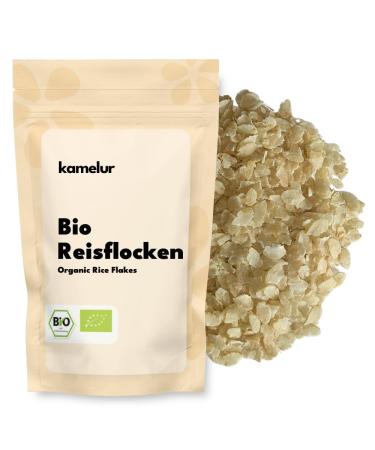 Kamelur Kamelur Organic Rice Flakes (1 kg) organic rice flakes for making porridge or rice pudding