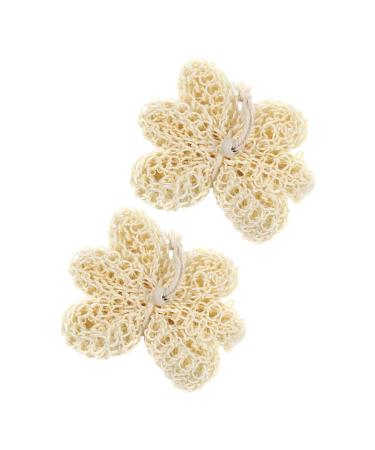 Healeved 2pcs Scrub Cleaning Bath Shower Ball Bath Sponge Shower Ball Shower Supplies exfoliator for Shower Body Cleaning Tool Bath Flower Toiletries Bath Ball sisal Bath Wipe