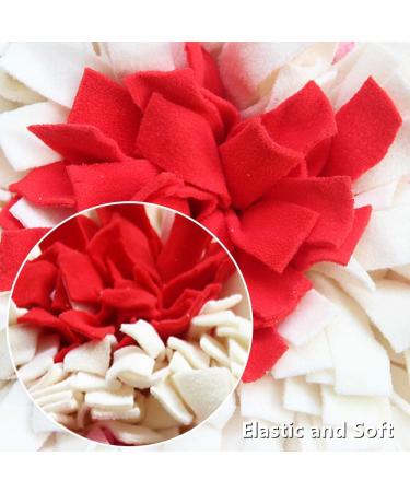 IEUUMLER Dog Snuffle Mat - Training Puzzle Toy for Dogs | 45x45cm Pink & White - International Shipping - Buy Online on GoSupps.com