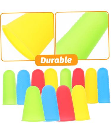 FRCOLOR 12pcs Silicone Finger Cots | Durable Finger Protectors for Sewing & Crafts | Office & Daily Use Accessories - Buy Online on GoSupps.com