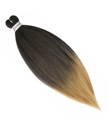 Pre-Stretched Braiding Hair Extensions - 5 Bundles of Yaki Synthetic Hair Medium Brown & Dark Blonde 26 - Perfect for Crochet Twists - Buy Online on GoSupps.com