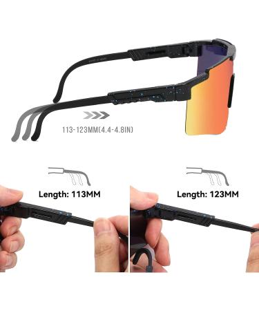 Malidak Men's Cycling Sunglasses - UV 400 Protection, Polarized Outdoor Sports Glasses for Driving - Buy Online on GoSupps.com