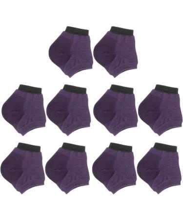 Milisten 5 Pairs Moisturizing Socks Foot Moisturising Socks Slipper Socks Dry Hard Cracked Skin Socks Cracked Spa Socks Moisturizing Heel Socks Dry Feet Anti-Crack Cotton Ankle Socks Purple - Buy Online on GoSupps.com
