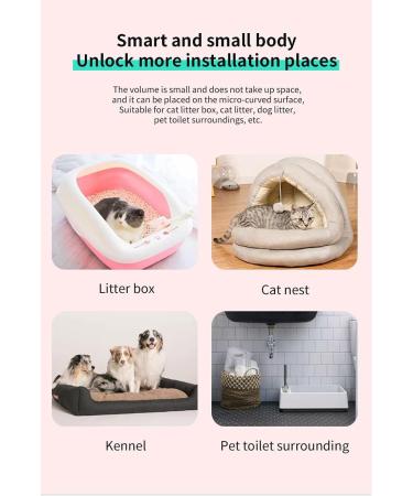 Roseflower Cat Litter Deodorizer | Intelligent Odor Eliminator & Air Purifier for Litter Boxes Kitchens & Bathrooms - #1 Choice for Pets - Buy Online on GoSupps.com