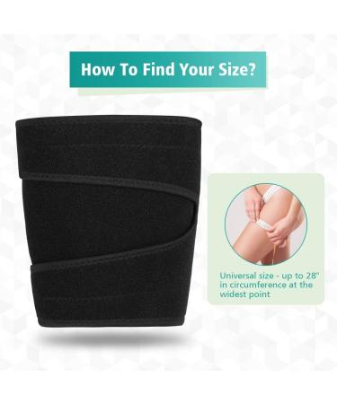 Thigh Brace Support PINCOU 1 Neoprene Thigh Wrap Hamstring Compression Sleeves Adjustable Thigh Upper Leg Comp - Buy Online on GoSupps.com