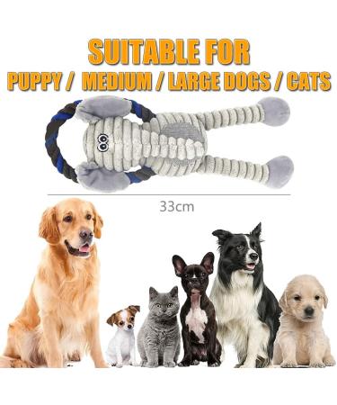 Speedy Panther Squeaky Dog Toys for Large Dogs Elephant Plush Dog Toys for Boredom Soft Dog Rope Toys for Small Medium Large Dogs 1 Count (Pack of 1) - Buy Online on GoSupps.com