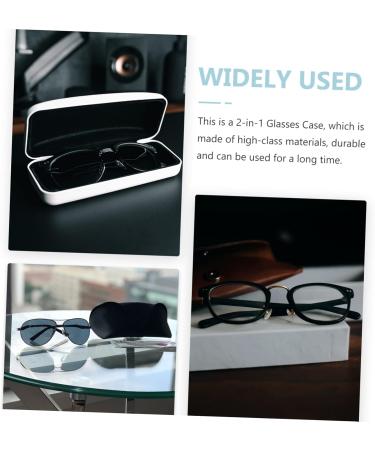 Buy SOLUSTRE Double Layer Glasses Case - Portable Eyeglasses & Sunglasses Organizer Holiday Accessories Dual Use Fogger Design - 16.5x7x5.5CM - Buy Online on GoSupps.com