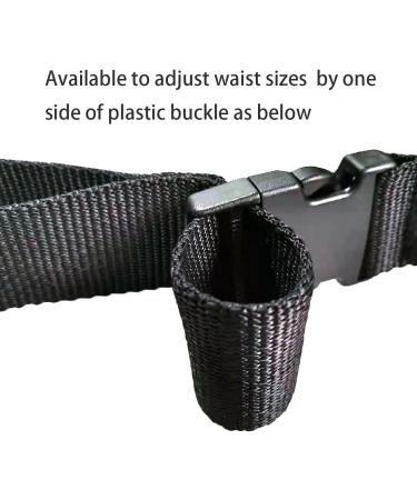 LAMBOX Gait Belt-Transfer Belt with 7 Soft Black Handles and Plastic Release Buckle - Medical Nursing Safety Gait Assist Device for Elderly and Seniors - Buy Online on GoSupps.com