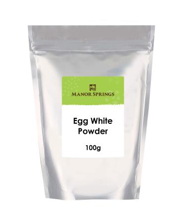 Egg White Powder 100g For Baking Cooking Use to Make Meringue Royal Icing and Shakes Protein Powder by Manor Springs - Buy Online on GoSupps.com