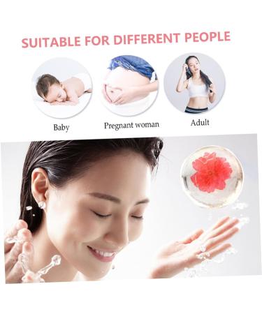 Healeved Transparent Soap Flower Essential Soap Acid Soap Women Washing Soap Facial Cleaning Soap Bathing Soap Scented Soap Scented Hand Soap Cleansing Soap Essence Etc. - Buy Online on GoSupps.com