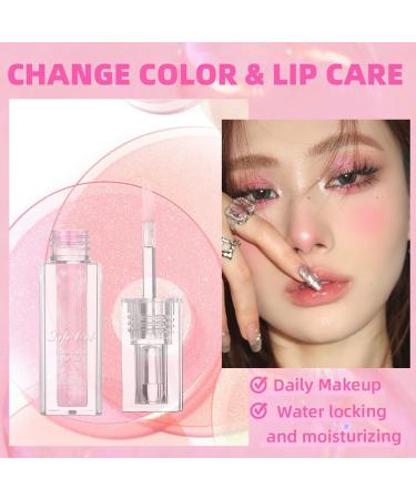 Bossup Color Changing Lip Oil V2 - Nourishing Long Lasting Non-Sticky Lip Gloss & Tint | Magic Moisturizing Pink Lip Glow - Buy Online on GoSupps.com