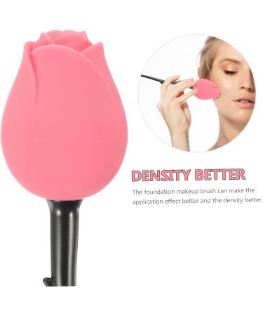 Ipetboom Rose Foundation Brush Creative Makeup Brush Tool Facial Tools Face Brush Rose Makeup Brush Makeup Tools Professional Makeup Foundation Applicator Abs Handle Cosmetic Red Miss Soft - Buy Online on GoSupps.com