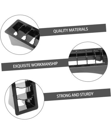 8 PCs COMB Storage Rack | Electric Plastic Comb & Mustache Trimmer Case | Barber Clipper Tray & Hair Scissors Container - Fader 25x8cmx4Pcs Black - Buy Online on GoSupps.com