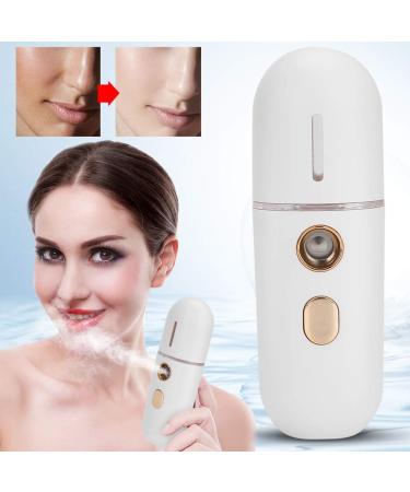 Nano Face Mist Sprayer Portable Moisturizing Face Humidifier with USB Charging White - Buy Online on GoSupps.com