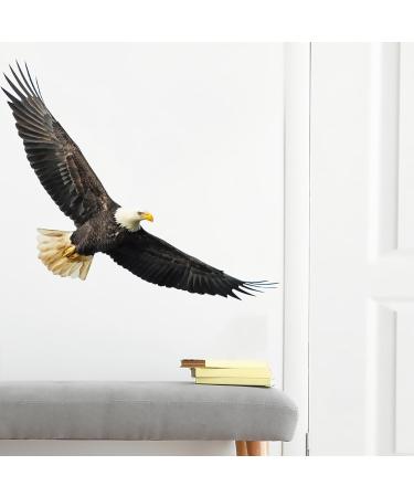 Ambitious Bald Eagle Wall Stickers - Stunning Flying Decals for Bedroom & Office Decor - Buy Online on GoSupps.com