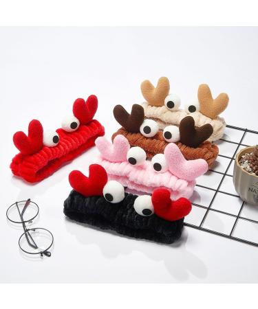 CJKDXDH Spa Headband for Washing Face Cute Crab Eyes Skincare Headband for Women Girls Microfiber Makeup Headband Creative Hair Accessories (Pink) - Buy Online on GoSupps.com