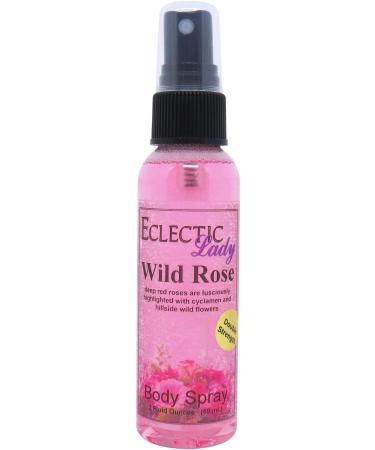Wild Rose Body Spray (Double Strength) 2 ounces Body Mist for Women with Clean Light & Gentle Fragrance Long Lasting Perfume with Comforting Scent for Men & Women Cologne with Soft Subtle Aroma 2 Fluid Ounces (Double Strength)