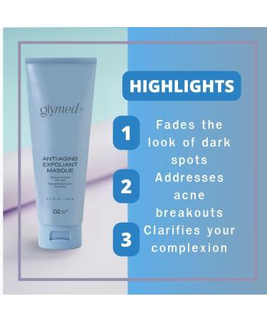 GlyMed Plus Anti-Aging Exfoliant Masque - 4 Ounce | Improve Skin Firmness Tone & Texture - Step 02 - Buy Online Internationally - Buy Online on GoSupps.com