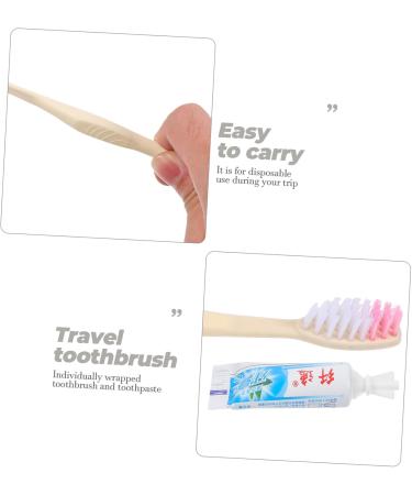 Clispeed 100th Disposable Travel Toothbrush Kit - Hotel Quality Toothbrush & Toothpaste for Guests - Perfect for Homeless Care Bags - Mini Travel Size (1 Pack Assorted Colors) - Buy Online on GoSupps.com