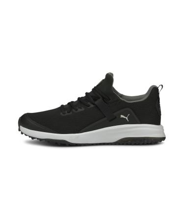 PUMA Boys Fusion Evo Jr. Golf Shoe 39 EU Puma Black Puma Black