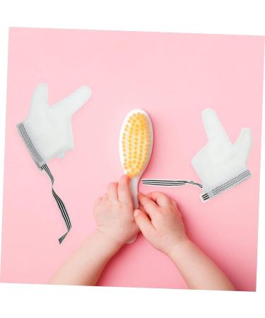 Toyvian Baby Mittens 1 Pair | Infant Anti-Eating Softer Gloves | Finger Thumb Kids Hand Kit Corrector | Breathable Stop Sucking Gloves for Kids | White 12x7cm - Buy Online on GoSupps.com