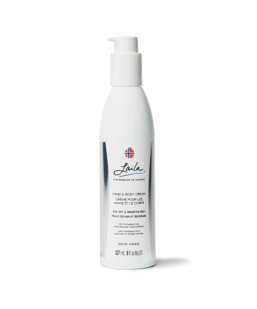 Geir Ness Laila Hand & Body Cream - Skin Moisturizing and Nourishing Formula for Soft and Smooth Hands - Vitamin A & E Aloe Vera and Honey Extract